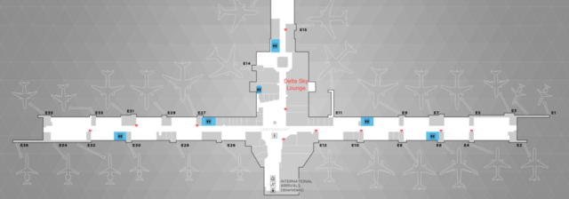 Review Delta Sky Lounge Atlanta - Concourse E nabij Gate E15