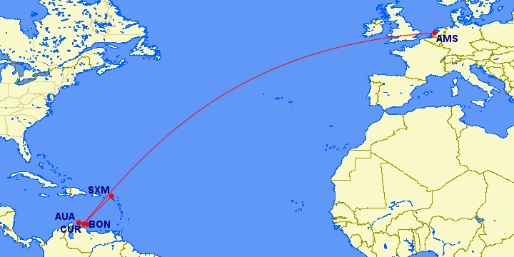 Amsterdam - Antillen, KLM