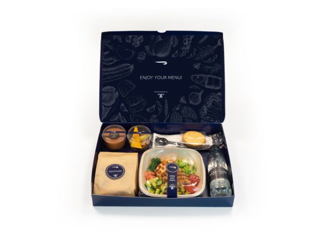 Business Class Catering bij British Airways (Bron: British Airways)