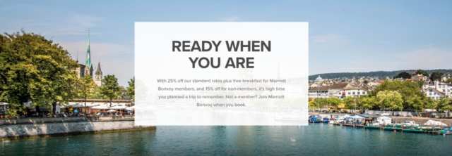 Bespaar op je verblijf bij Marriott met ‘Ready When You Are’.