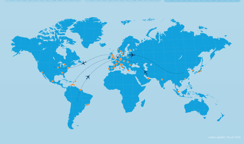 KLM netwerk