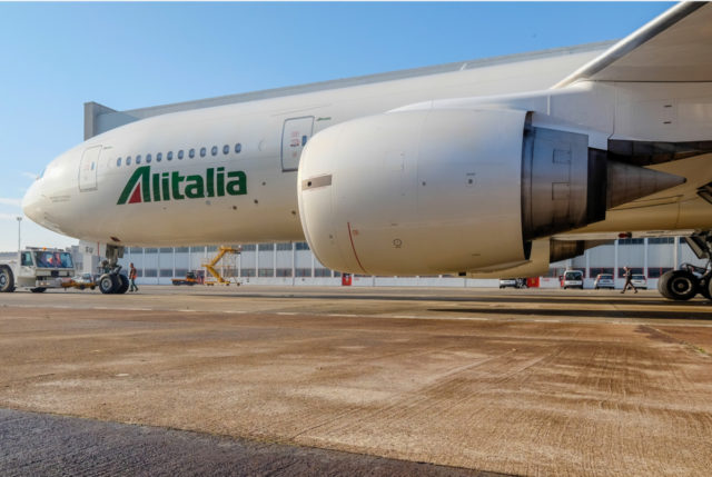 Boeing 777 van Alitalia (Bron: Alitalia)