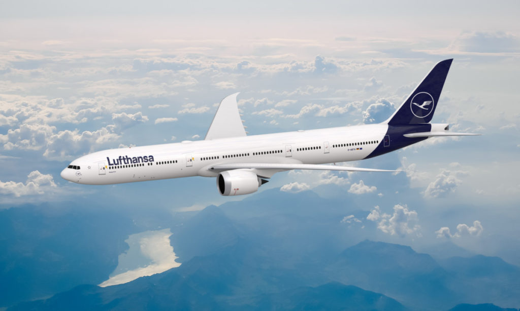 Boeing 777-9 in Lufthansa livery (Bron: Lufthansa)