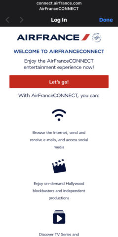 Zo werkt Wifi bij Air France, ook in Europa