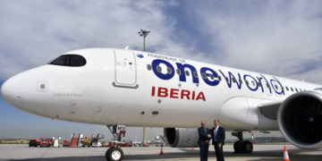 Airbus A320 van Iberia in Oneworld Livery (Bron: Iberia)