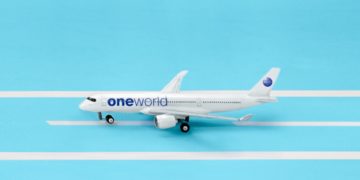 Schaaltoestel in Oneworld livery (Bron: Oneworld)