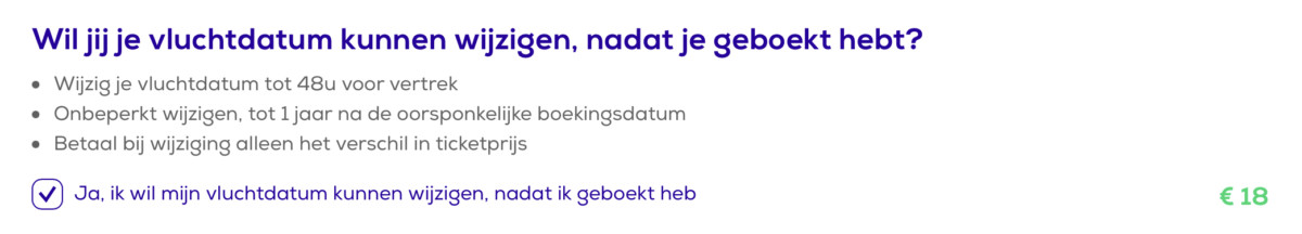 Het nieuwe Flexticket van Transavia kost € 9 per enkele reis (Bron: Transavia)