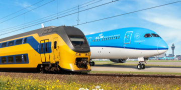 KLM wil trein als alternatief voor korte vluchten (Bron: KLM)