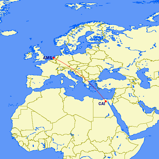 Amsterdam - Cairo KLM