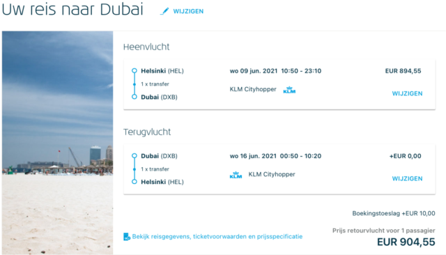 InsideDeal – Voor €850 in World Business Class met KLM naar Dubai