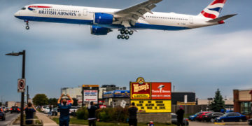 Airbus A350 van British Airways landt op de luchthaven van Toronto Pearson (Bron: British Airways)