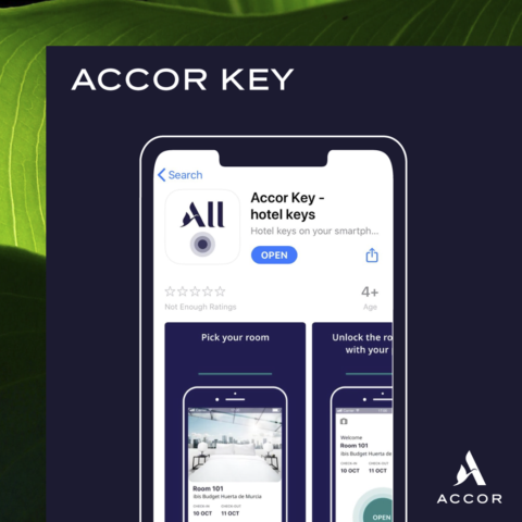 Accor introduceert Accor Key, je digitale kamerkaart