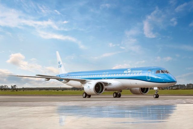 Nieuwste KLM Embraer 195-E2 is onderweg naar Nederland