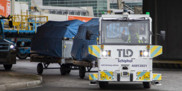 Zelfrijdend voertuig op de luchthaven Schiphol (Bron: Schiphol)