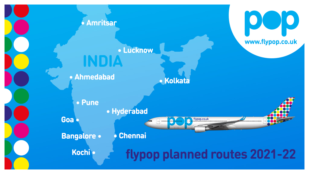 The first destinations flyPOP wants to focus on (Source: flyPOP)