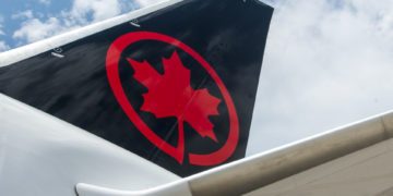 Staart van een Boeing 787-8 Dreamliner van Air Canada (Bron: Air Canada)