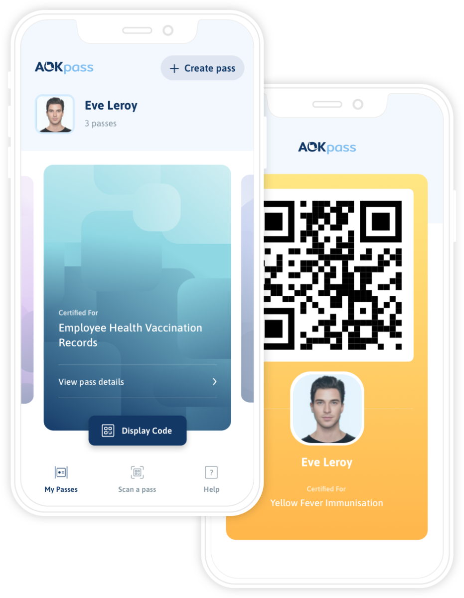 Air France test de ICC AOKpass app sinds maart dit jaar (Bron: Air France / ICC AOKpass)