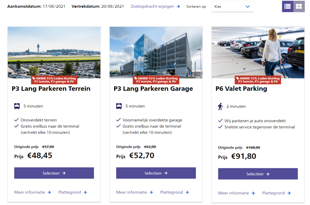 Schiphol Parking - ANWB