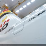 De nieuwe livery van de Airbus A330-900neo van Air Belgium (Bron: Air Belgium / Airbus)