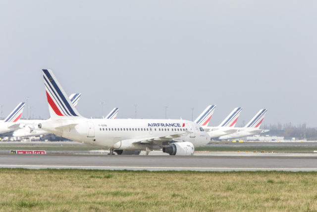 Airbus A318 van Air France op de landingsbaan (Bron: Air France)