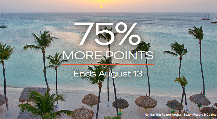 IHG punten 75% bonus