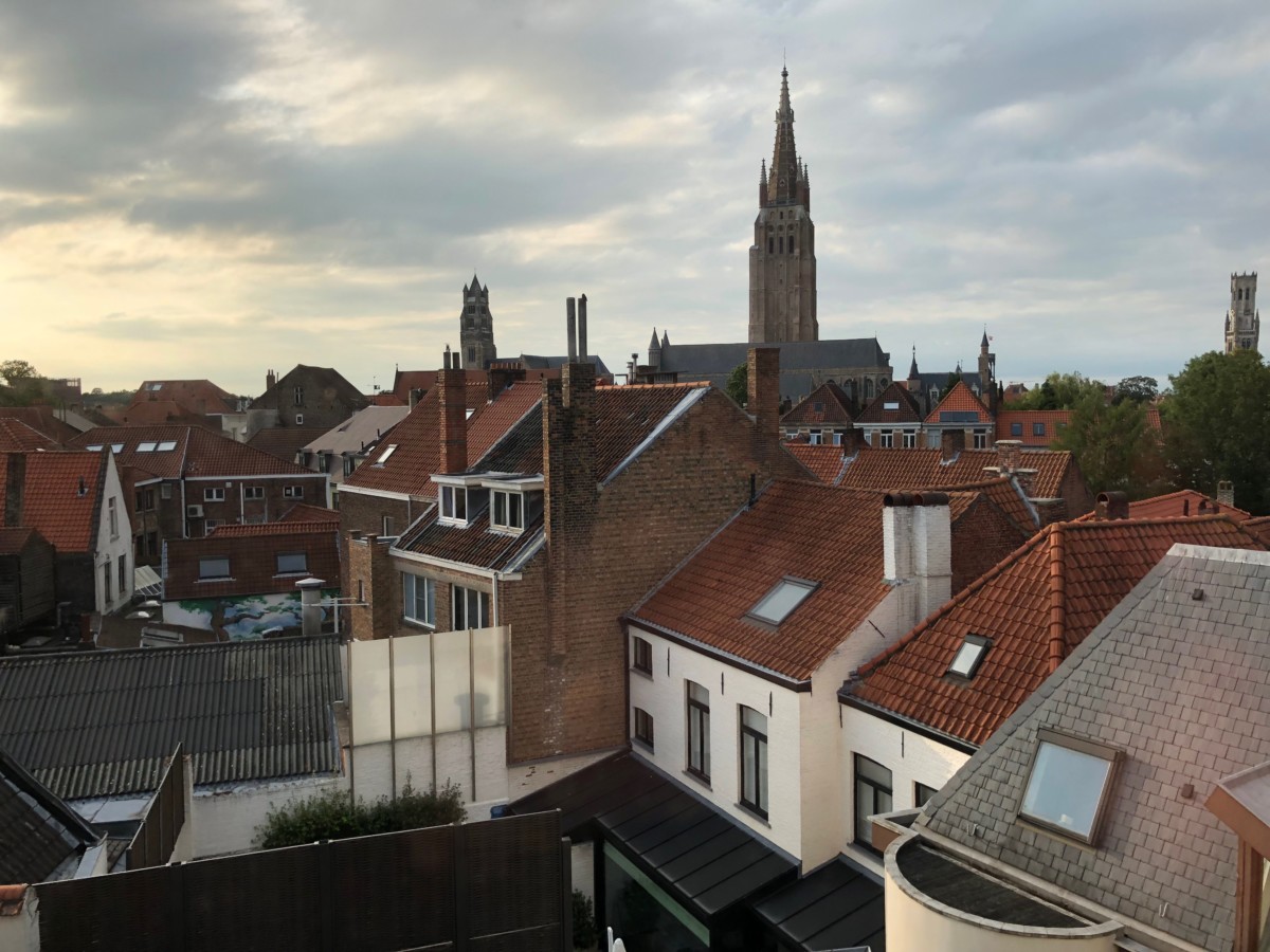 Uitzicht vanuit de kamer.