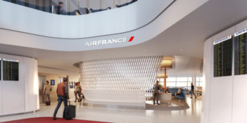 Nieuwe Air France Lounge op de luchthaven van Paris-Charles de Gaulle Terminal 2F (Bron: Air France)