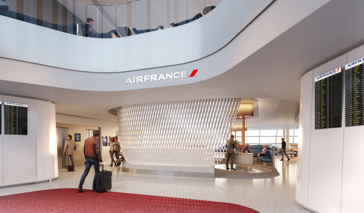 Nieuwe Air France Lounge op de luchthaven van Paris-Charles de Gaulle Terminal 2F (Bron: Air France)