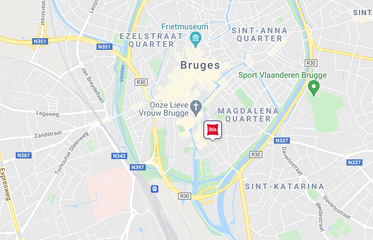 Ibis Brugge Centrum Locatie