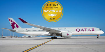 Qatar Airways is in 2021 opnieuw gekozen tot beste airline ter wereld (Bron: Skytrax)