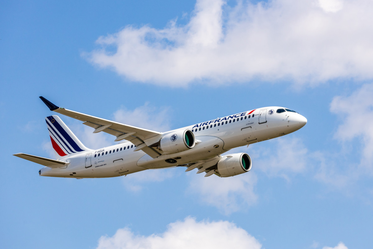 De eerste Airbus A220-300 is inmiddels geland in Parijs (Bron: Air France)