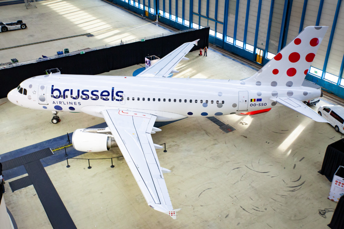 Airbus A319 in nieuwe Brussels Airlines livery (Bron: Brussels Airlines)