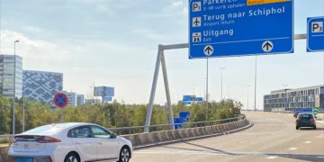 Ingang van P1 Schiphol Parking (Bron: Schiphol Parking)