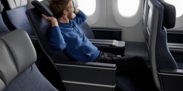 Nieuwe Premium Economy cabine Finnair aan boord van de Airbus A350-900 (Bron: Finnair)