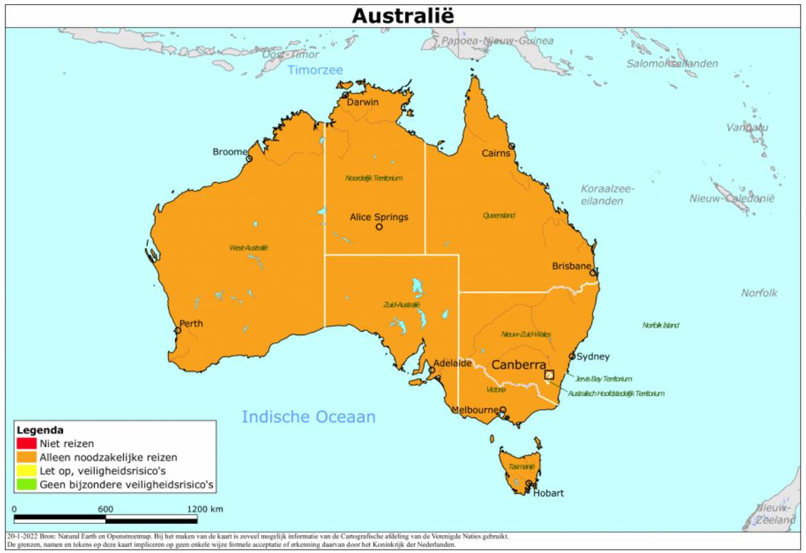 Australië opent grenzen