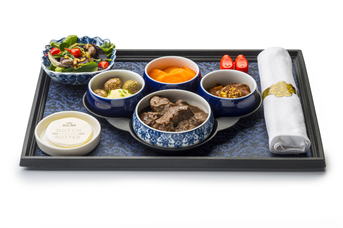 Nieuw menu KLM World Business Class