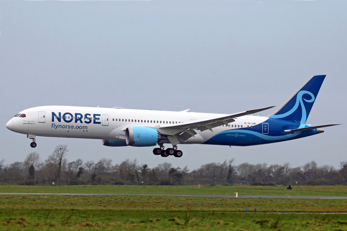 Boeing 787-900 in Norse Atlantic Airways livery (Bron: Norse Atlantic Airways/Malcolm Nason)