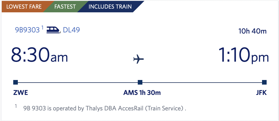 Zo reis je met Thalys tussen België en Nederland op een KLM ticket