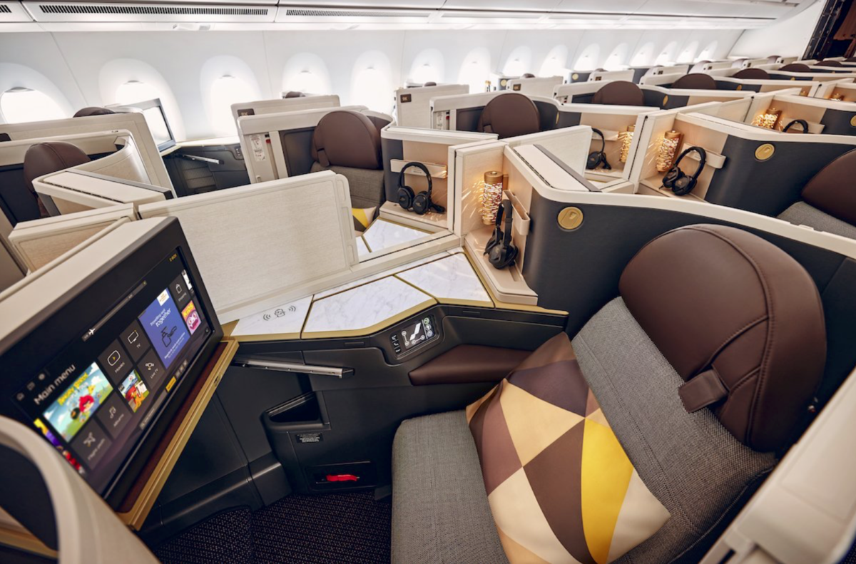 Etihad A350 business class