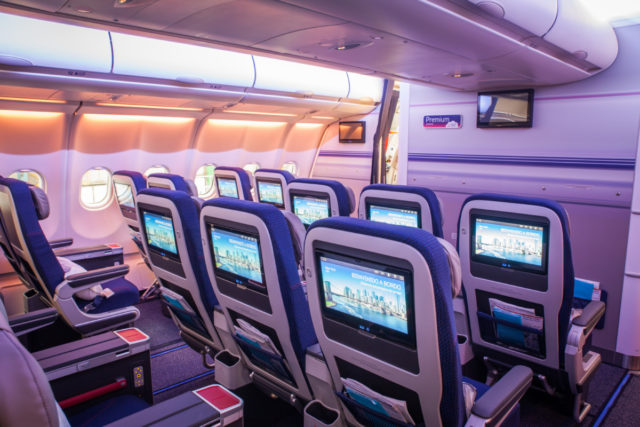 Premium Economy cabine aan boord van de Airbus A330 van Brussels Airlines (Bron: Brussels Airlines)