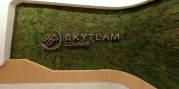 Impressie van de nieuwe SkyTeam lounge in Santiago (Bron: SkyTeam)