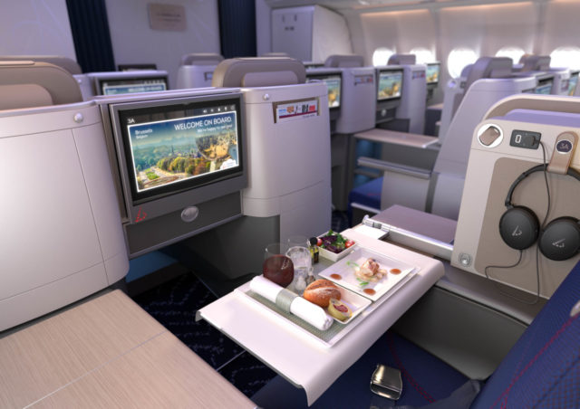 Business Class cabine aan boord van de Airbus A330 van Brussels Airlines (Bron: Brussels Airlines)