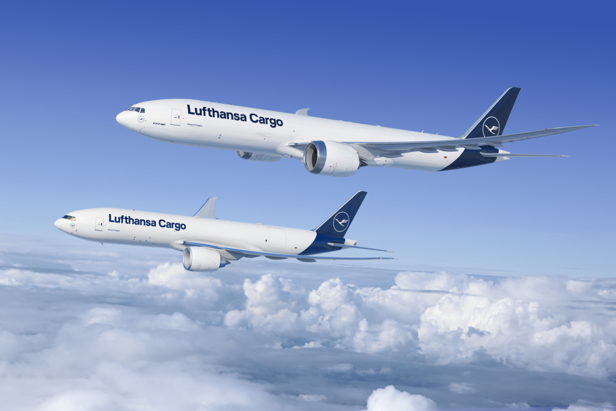 Boeing 777F in Lufthansa livery (Bron: Lufthansa)