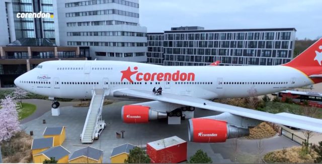 Boeing 747 in het Corendon Village (Bron: Corendon)