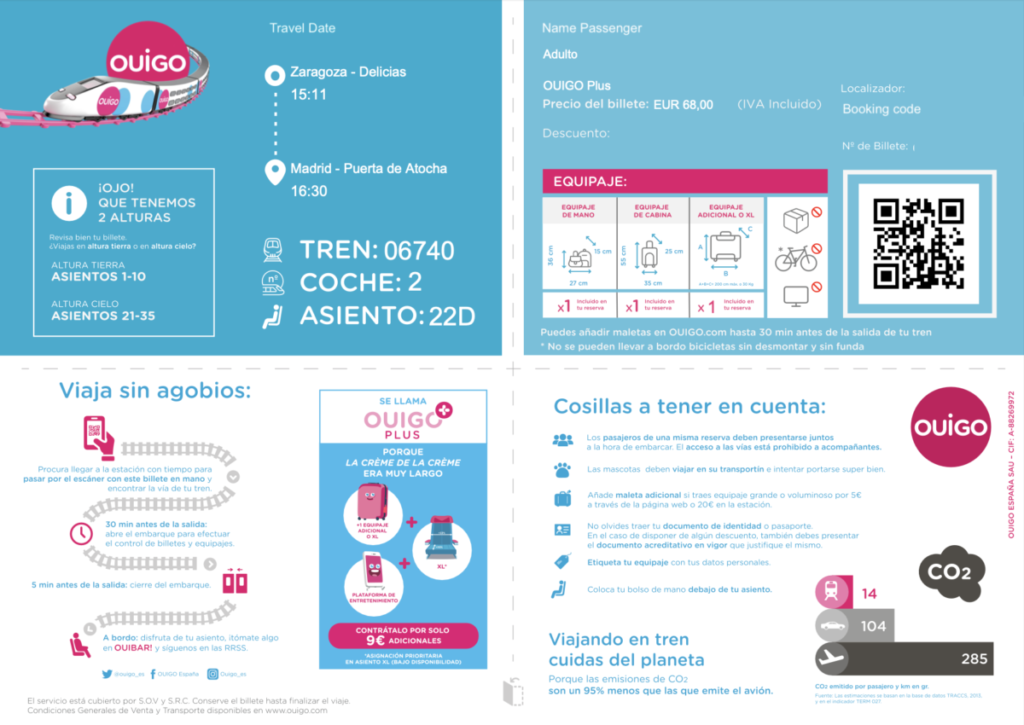 Tripreport: Met OUIGO van Barcelona via Zaragoza naar Madrid | Treinreis