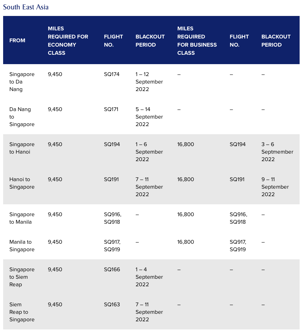 Singapore airlines spontaneous escapes