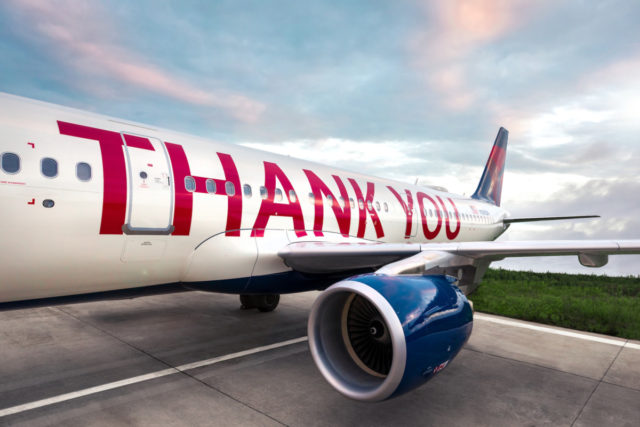 Delta's Thank You Plane