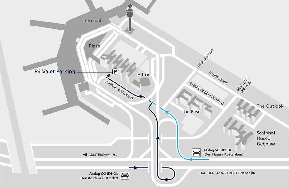 P6 Valet Parking (Bron: Schiphol Parking)