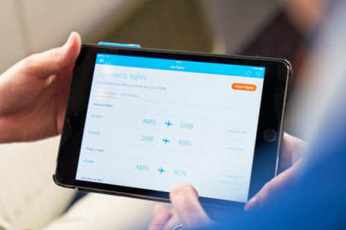 KLM internet portal voor wifi