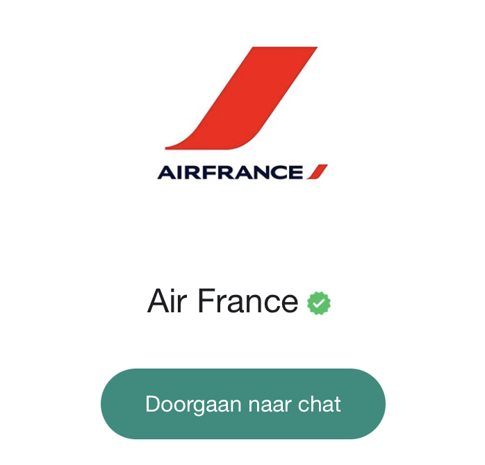 Air France voortaan ook bereikbaar via WhatsApp